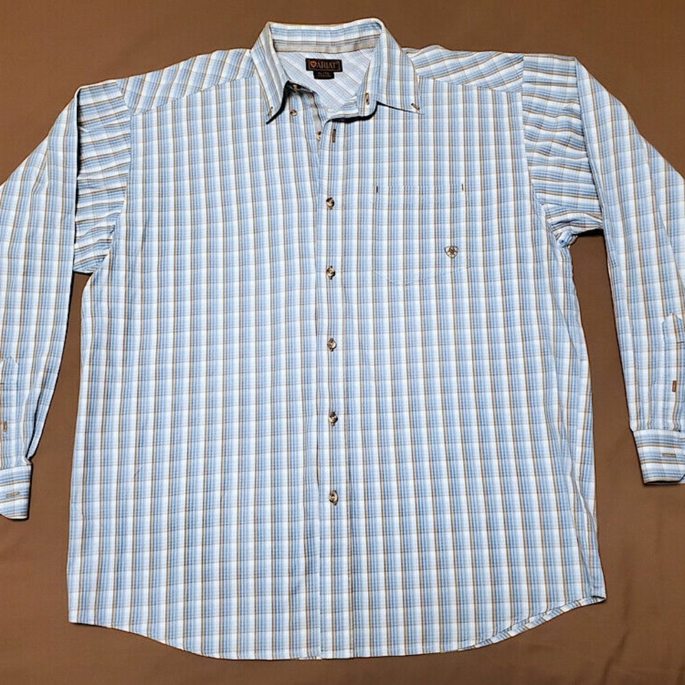 Men's Ariat Button Up Dress Shirt XL